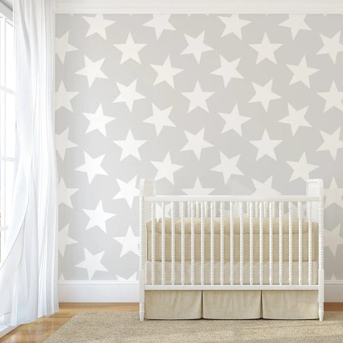 Star Wallpaper - Grey